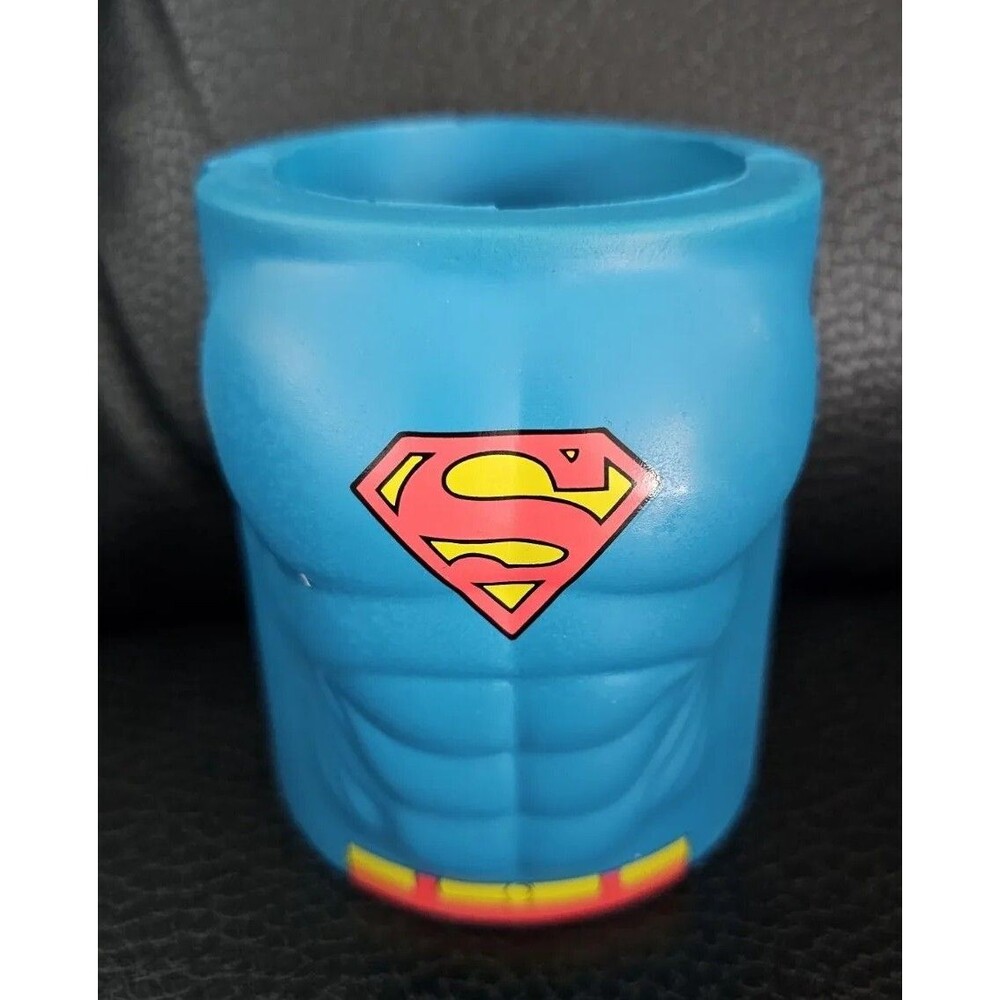 Superman Molded Body Can Cooler Koozie DC Comics ICUP Distributions Blue